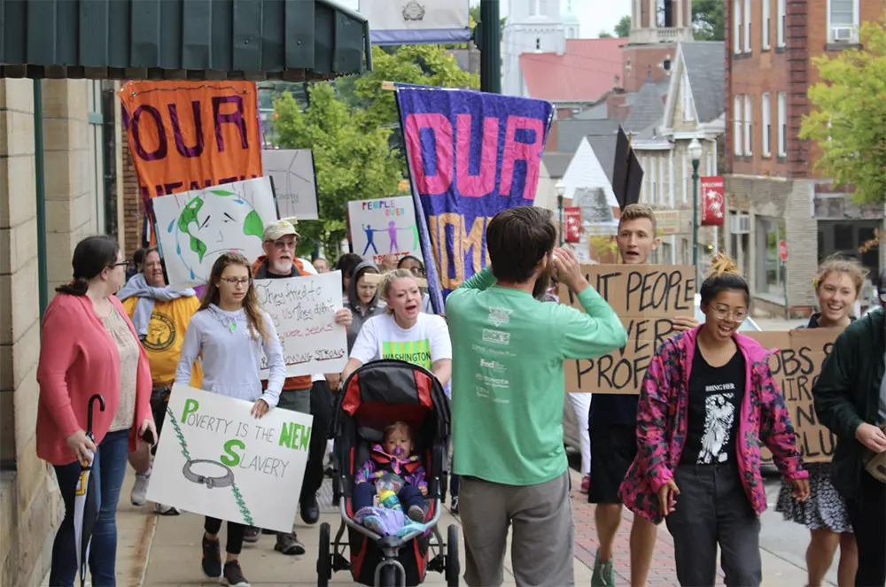 Center for Coalfield Justice members protesting