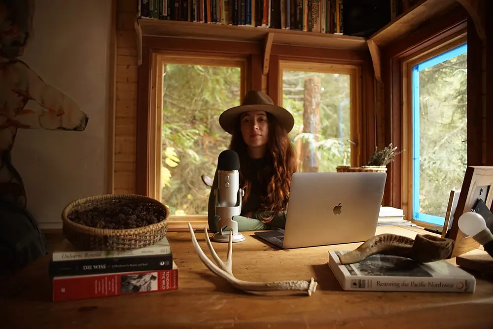 For the Wild podcast setup